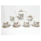 Kutani set, Geisha faces