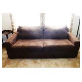 Sofa bed,brown micro fab