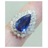 Tanzanite Diam 14k ring