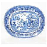 antiq large willow platter