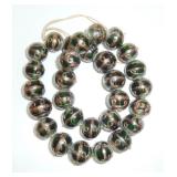 Murano BIG emerald beads