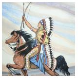 hand painted Indian Chief