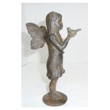 iron fairy holding bird