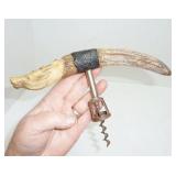 Stag horn Sterl.cork screw