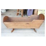 antique cradle dovetailed