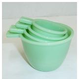 Jadeite measure cups