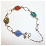 Gold Filled Scarab bracelet