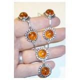 amber necklace mkd 925