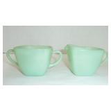 jadeite sugar creamer