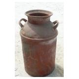 Large metal milk can