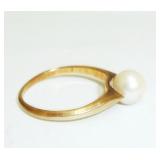 mkd 14k pearl ring 2.5g