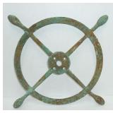 nautical brass boat wheel