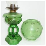 Antique oil lamp complete