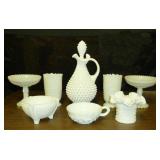 several milk glass LOTS