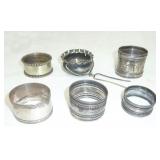 napkin rings LOT 2 Sterling