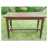 vintage Oak piano bench