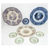 antique transferware LOT