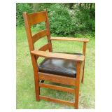 signed STICKLEY oak chair