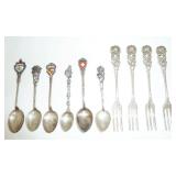 flatware lot marked 800