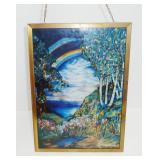 Tiffany stain glass panel