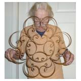 22" metal art wall decor