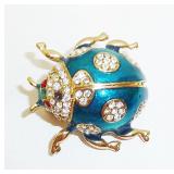 enamel beetle pin