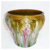 Majolica glazed jardiniere