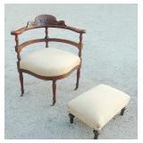 antique corner chair LOT