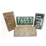 several early license plts