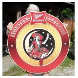LARGE metal sign, adv