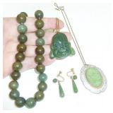 Jade jewelry lot