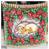  horsehair buggy blanket, dogs