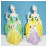 2 German dresser jars