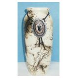 signed horsehair pottery