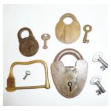 vintage padlock lot