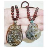 Jade pend prayer beads