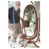 mahogany dressing mirror