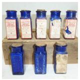 lot cobalt poison bottles