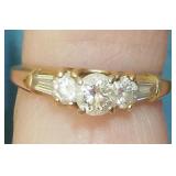 14K diamond ring size 7