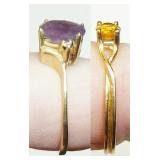 2 Gold rings