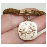 antique hair watch chain