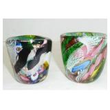 2 Murano art glass pieces