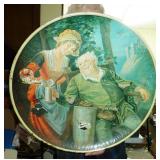 large beer advertising tray