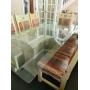 8 seating glass table set
