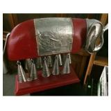 Wood / Silver Elephant