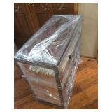 Mirrored Wood Chest Side View
