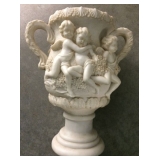 Ivory Vase with Angels in Relief