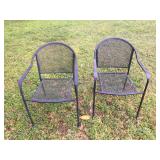 2 Patio patio chairs (armrests) SET $85
