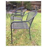 2 Patio patio chairs (armrests) SET $85