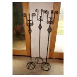 iron candle holders